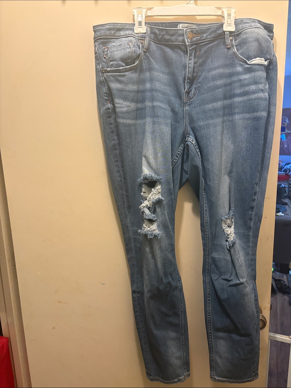 Vigoss Light Blue Ripped Skinny Jeans